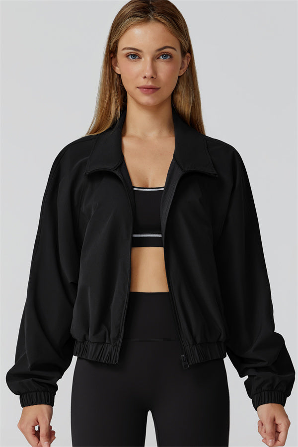 The Venus Zip Jacket Black