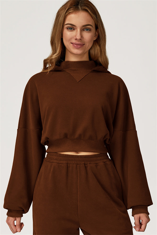 The Axis Crop Hoodie Pants 2-Piece Set