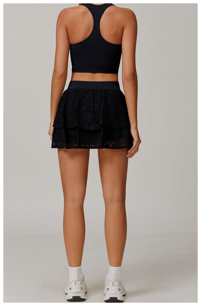 Lace Finest Side Pockets Skort
