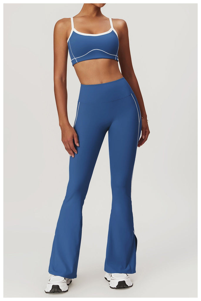 Celeste Panel Crop Top & Flared Set