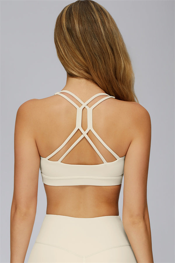 The Elle Form Sports Bra Almond