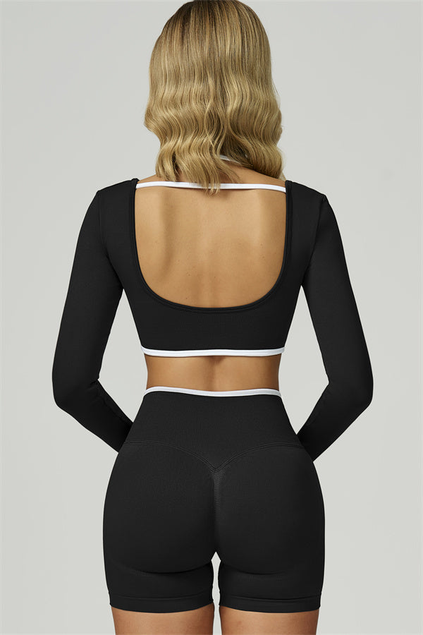 The Prime Line Long Sleeve Crop Top