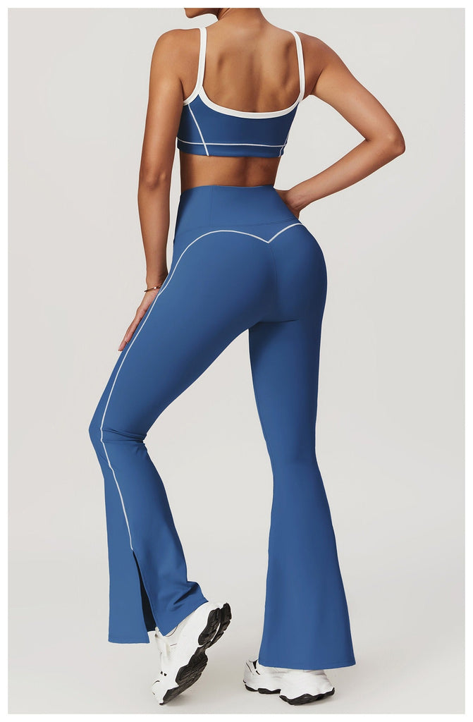 Celeste Panel Crop Top & Flared Set