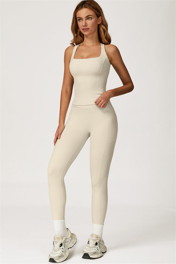 The Glacier Crop Tank Leggings 2-Piece Set