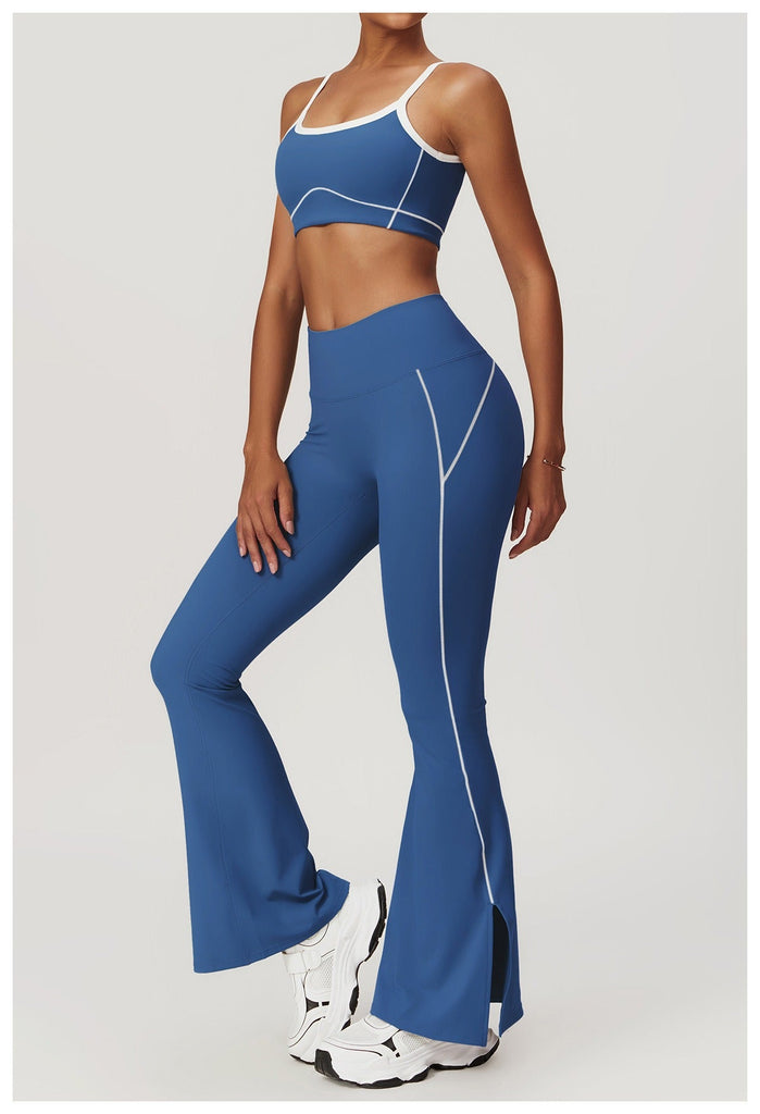 Celeste Panel Crop Top & Flared Set