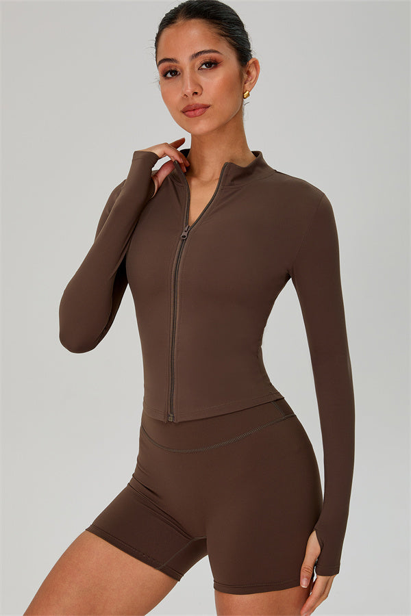 The Jewel Zip Jacket Shorts 2-Piece Set