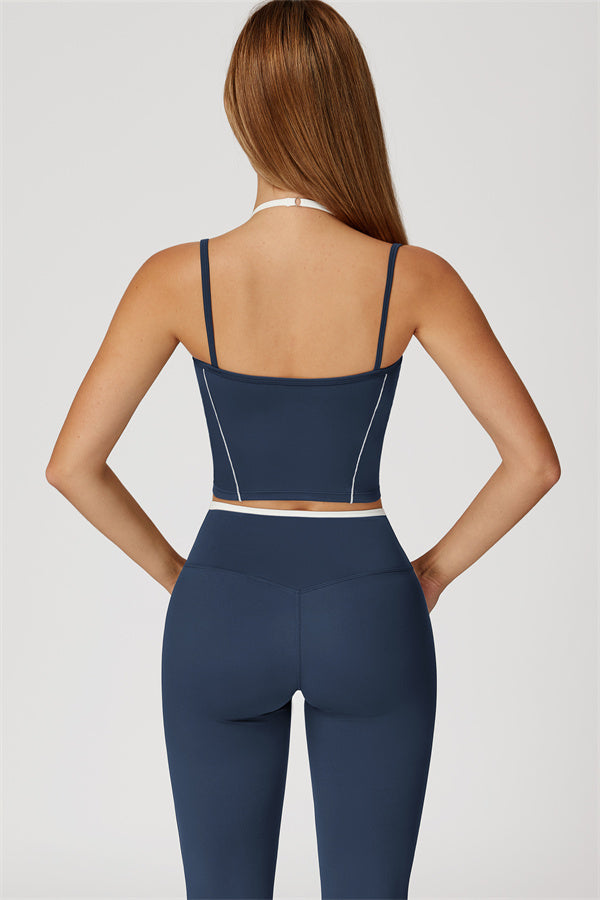 The Radiant Crop Top Flared Leggings 2-Piece Set