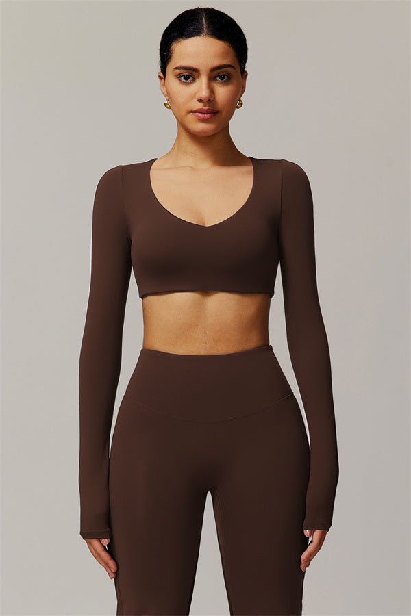 The Delicate Long Sleeve T-shirt Flared Leggings 2-Piece Set