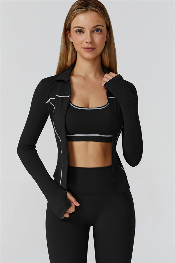 The Venus Zip Longsleeve Top