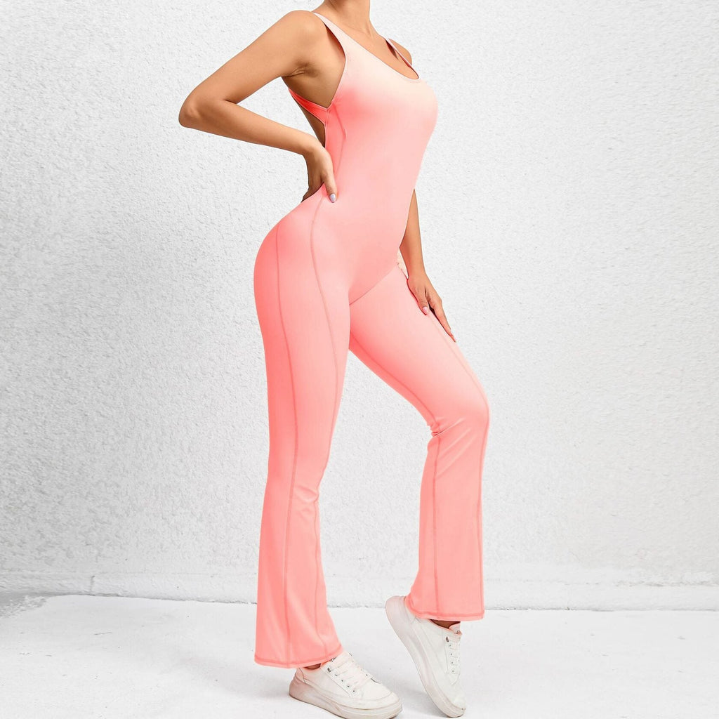 Athena Sculpt Flared Jumpsuit