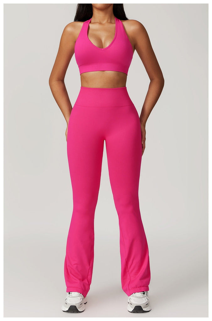 Avery Halter Top & Flared Set