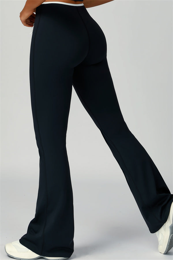 The Skyline Tie Top Flared Leggings Headband 3-Piece Set