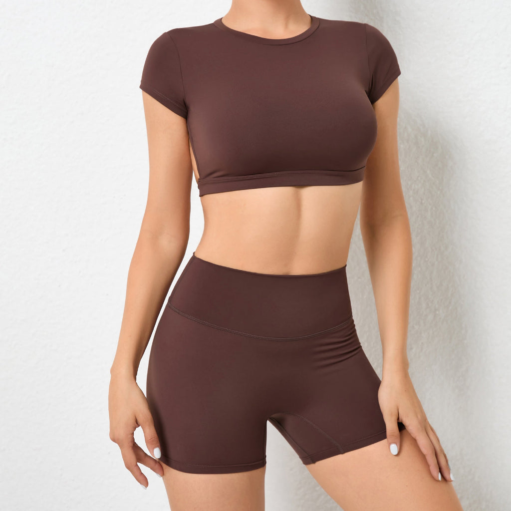 Sienna T-Sleeve Backless Top