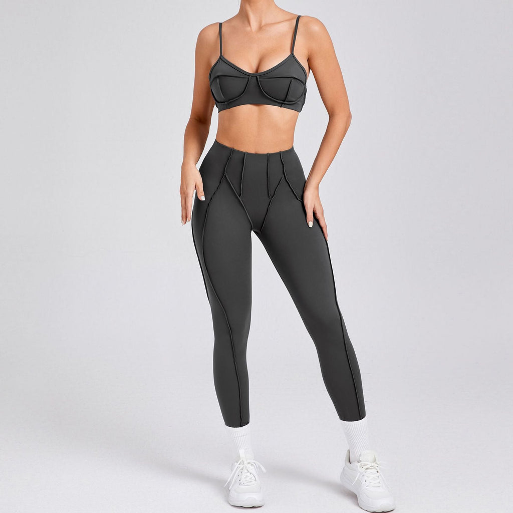 Iconic Bra Top & Leggings Set Graphite