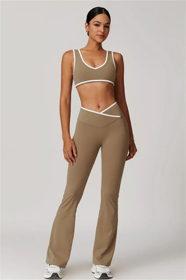 The Stamina Sports Bra Flared Leggings 2-Piece Set