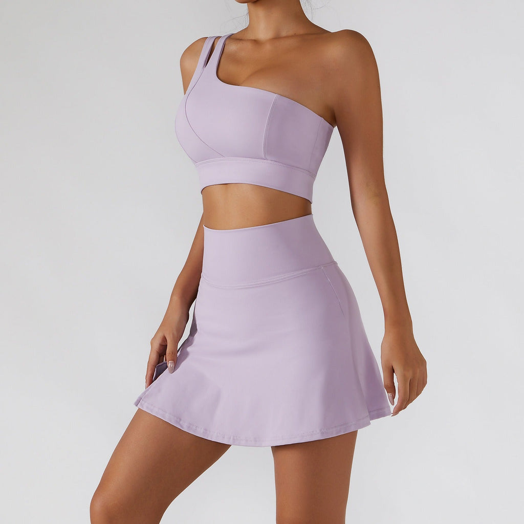 Noa Asymmetric Top & Skort set Purple