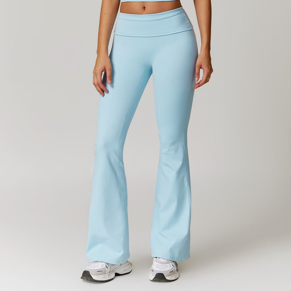 Ayla Folded Flared Bottoms Blue