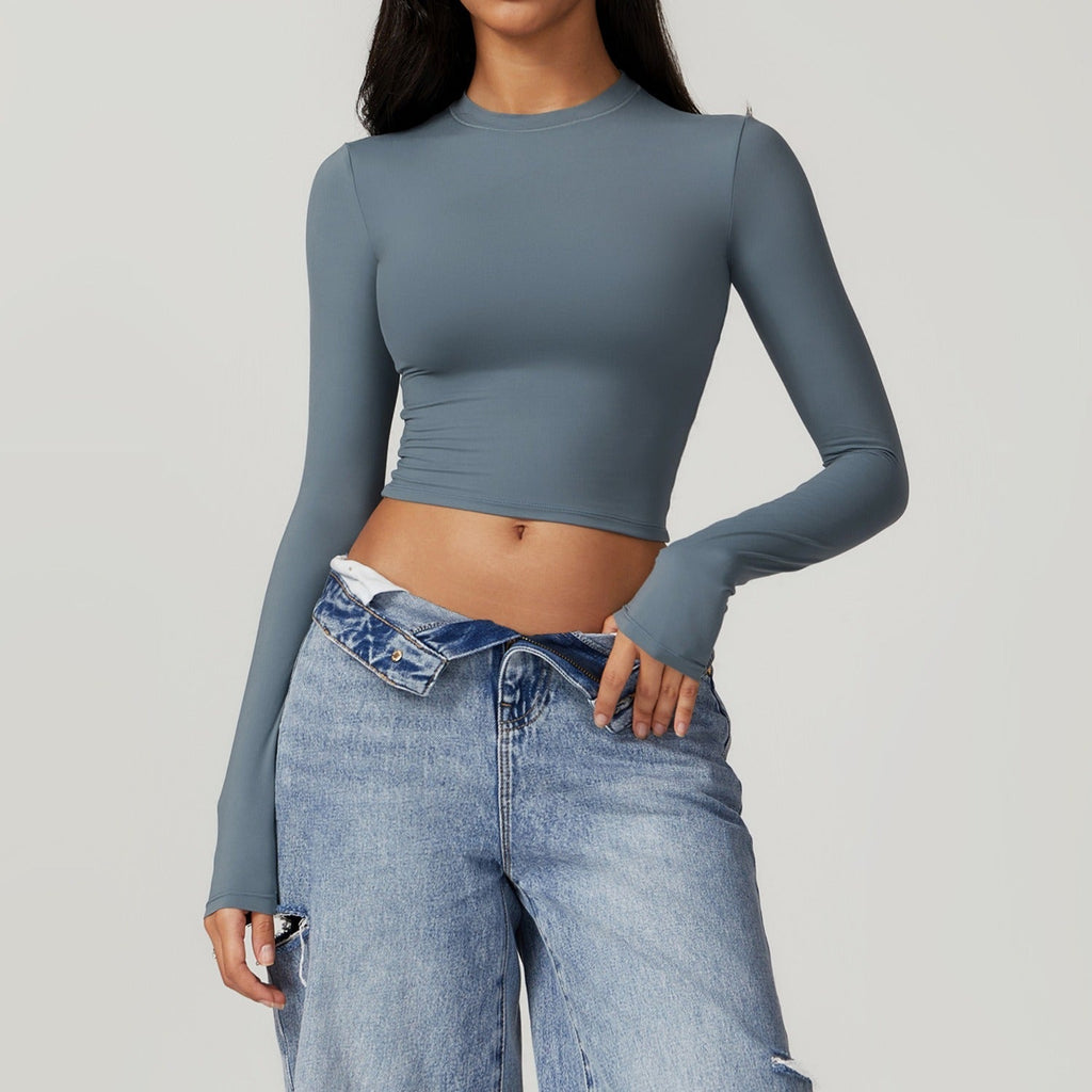 Violet Longsleeve Top Graphite