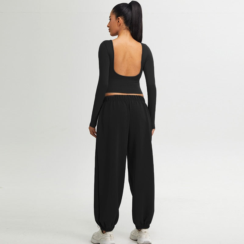 Jayla Backless Longsleeve Top