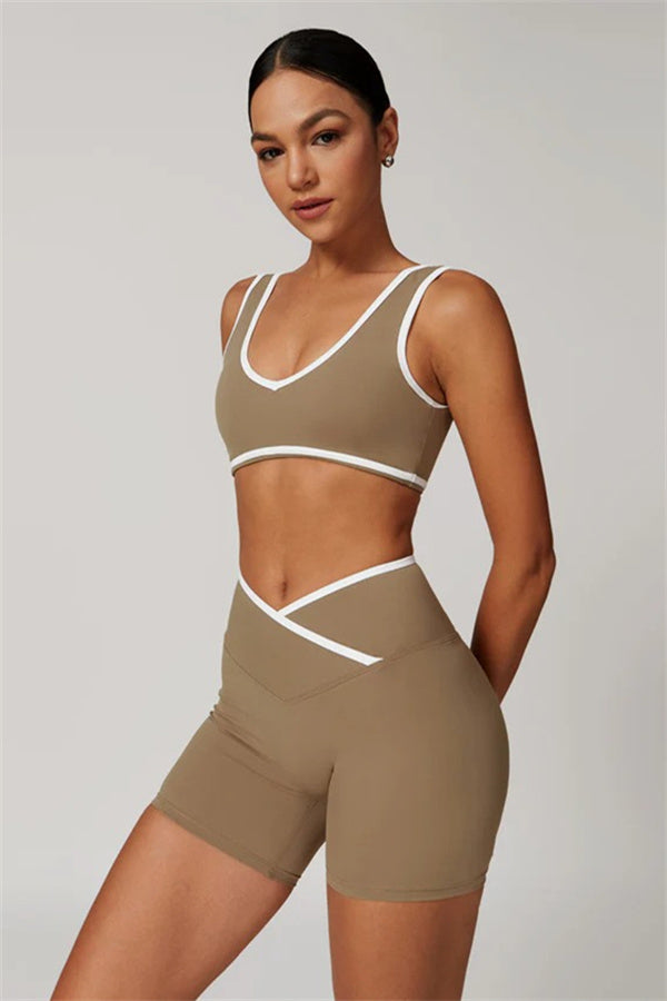 The Stamina Sports Bra Shorts 2-Piece Set Muesli