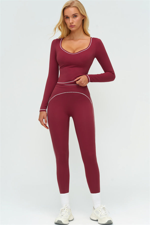The Amara Long Sleeve T-shirt Leggings 2-Piece Set