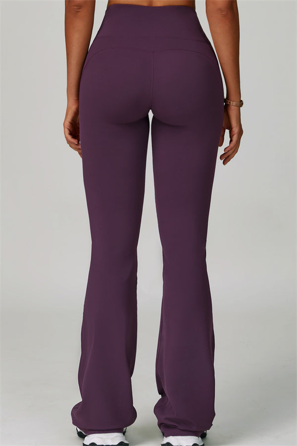 The Bold Cross Back Sports Bra Flared Leggings 2-Piece Set