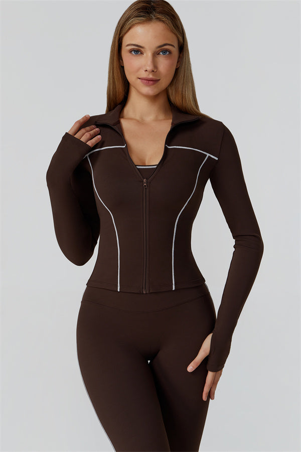 The Venus Zip Longsleeve Top