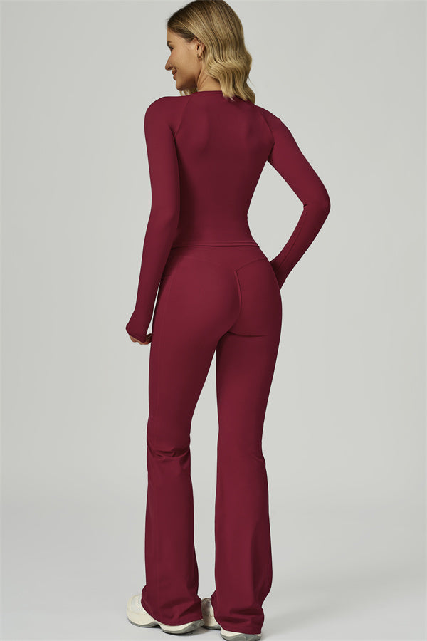 The FlexFit Active Top Flared Leggings 2-Piece Set