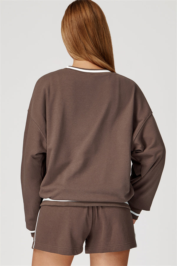 The Amara Sweatshirt Lounge Shorts 2-Piece Set