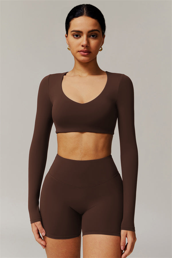 The Delicate Long Sleeve T-shirt Shorts 2-Piece Set