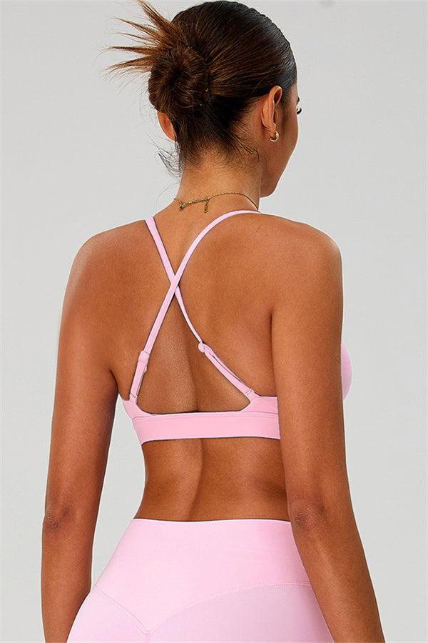 The Ember Sports Bra Crop Top Flared Leggings 3-Piece Set