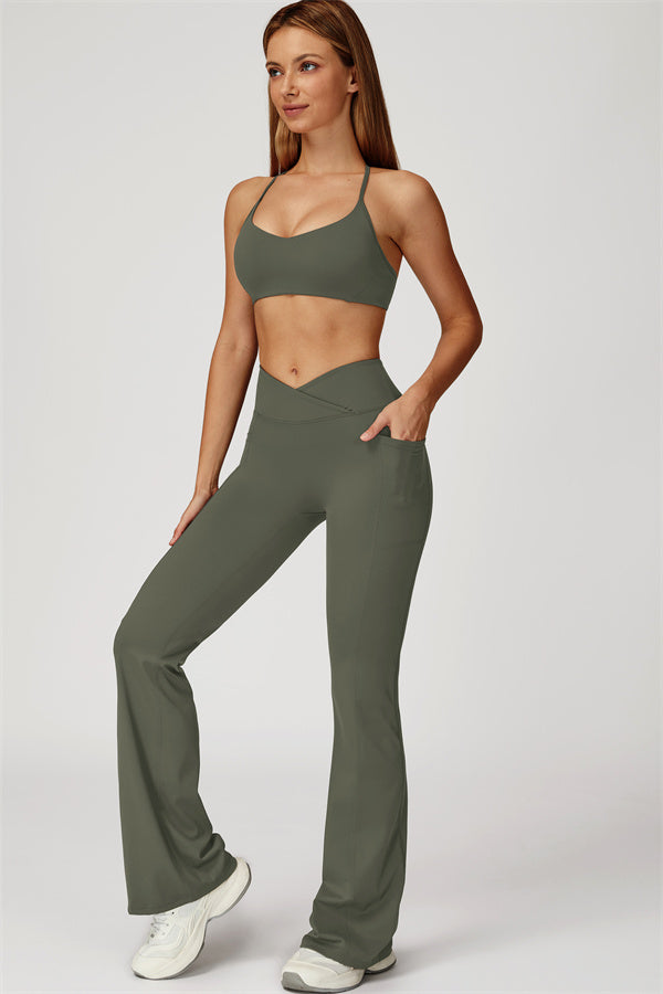 The Propel Sports Bra Flared Leggings 2-Piece Set