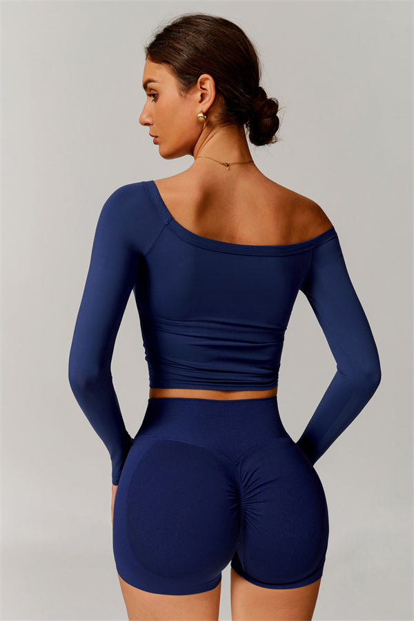 The Vivid Long Sleeve Crop Top