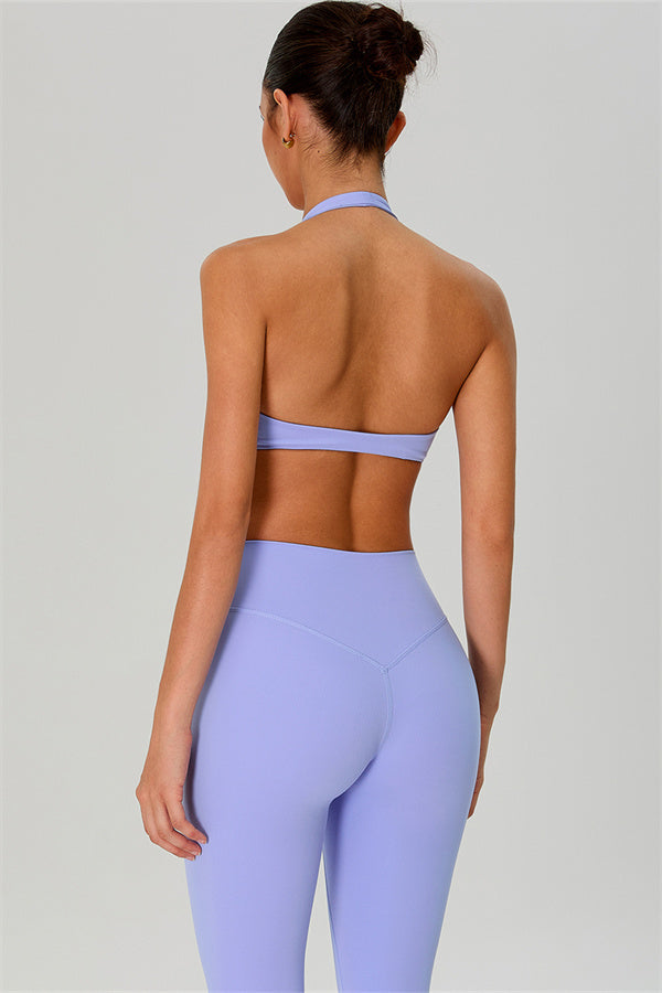 The Solid Sports Bra Leggings 2-Piece Set