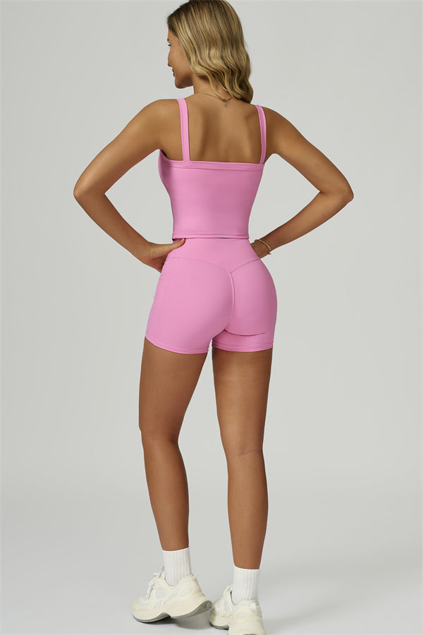 The Flourish Crop Tank Shorts 2-Piece Set