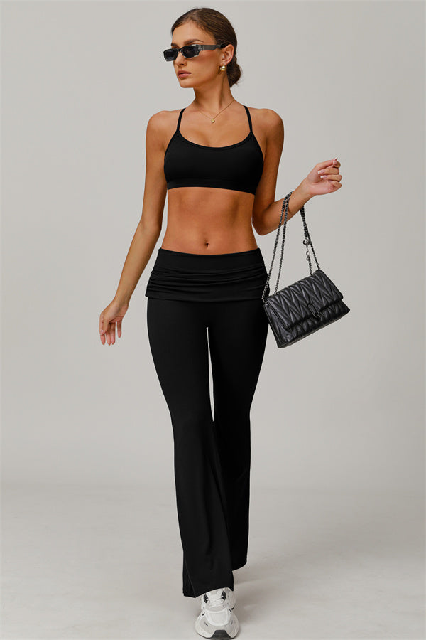 The Juno Star Sports Bra Flared Leggings 2-Piece Set