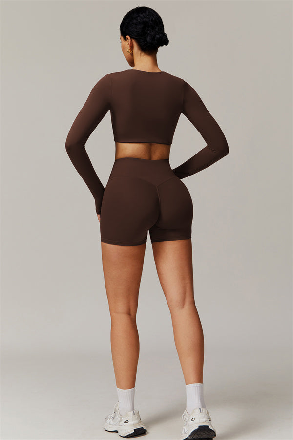 The Delicate Long Sleeve T-shirt Shorts 2-Piece Set