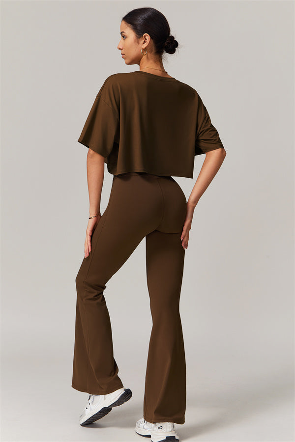 The Resonate T-shirt Flared Leggings 2-Piece Set