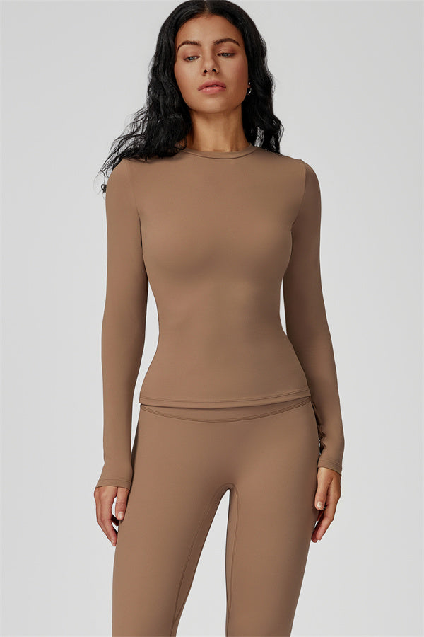 The Oasis Long Sleeve T-shirt Leggings 2-Piece Set Muesli