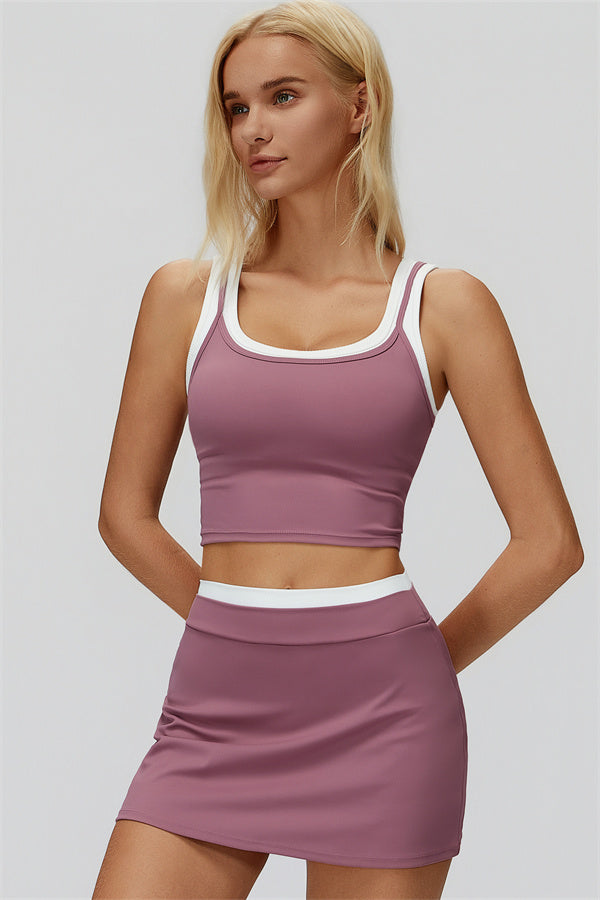 The Canyon Crop Tank Skirt 2-Piece Set