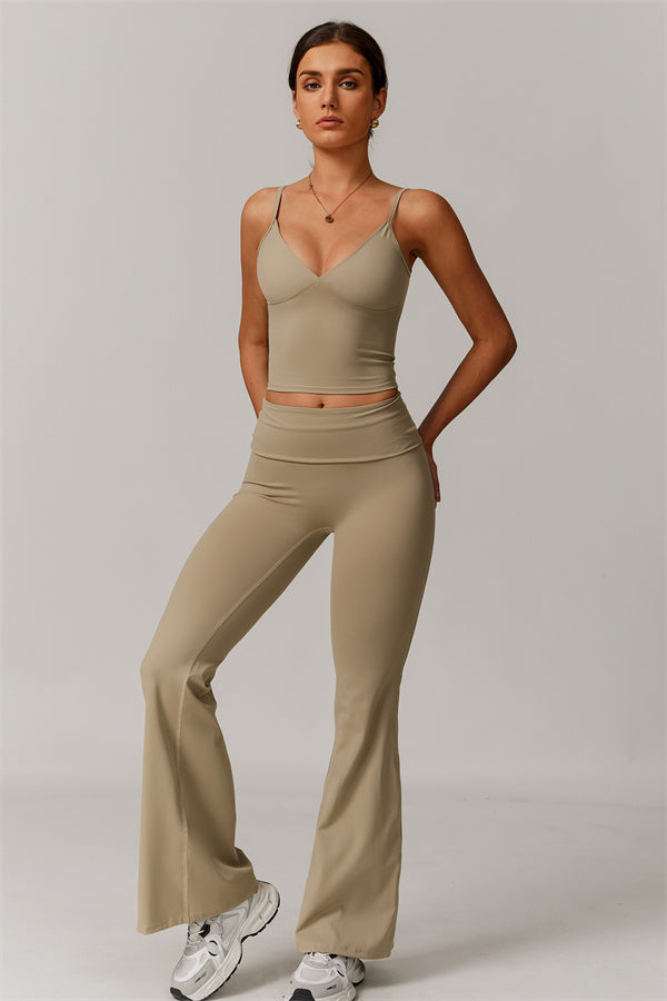 The Vigor Tank Top Flared Leggings 2-Piece Set
