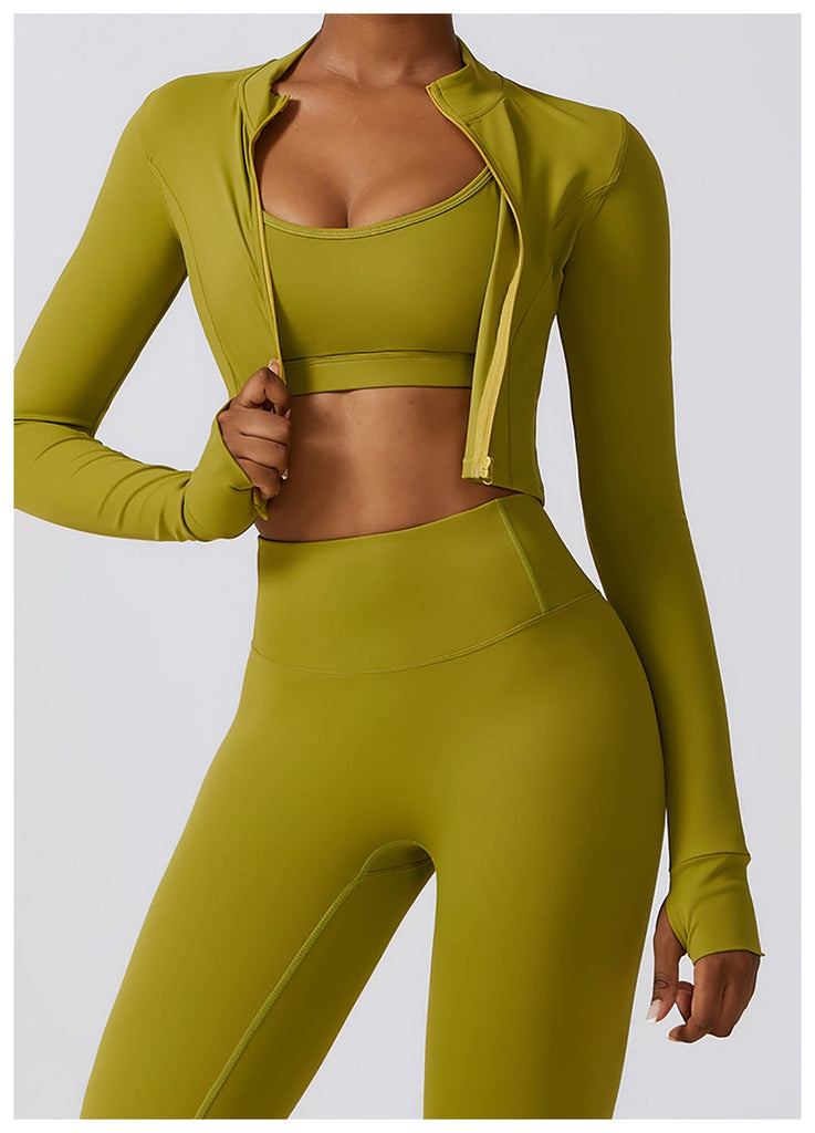 Thea Zip Longsleeve Top