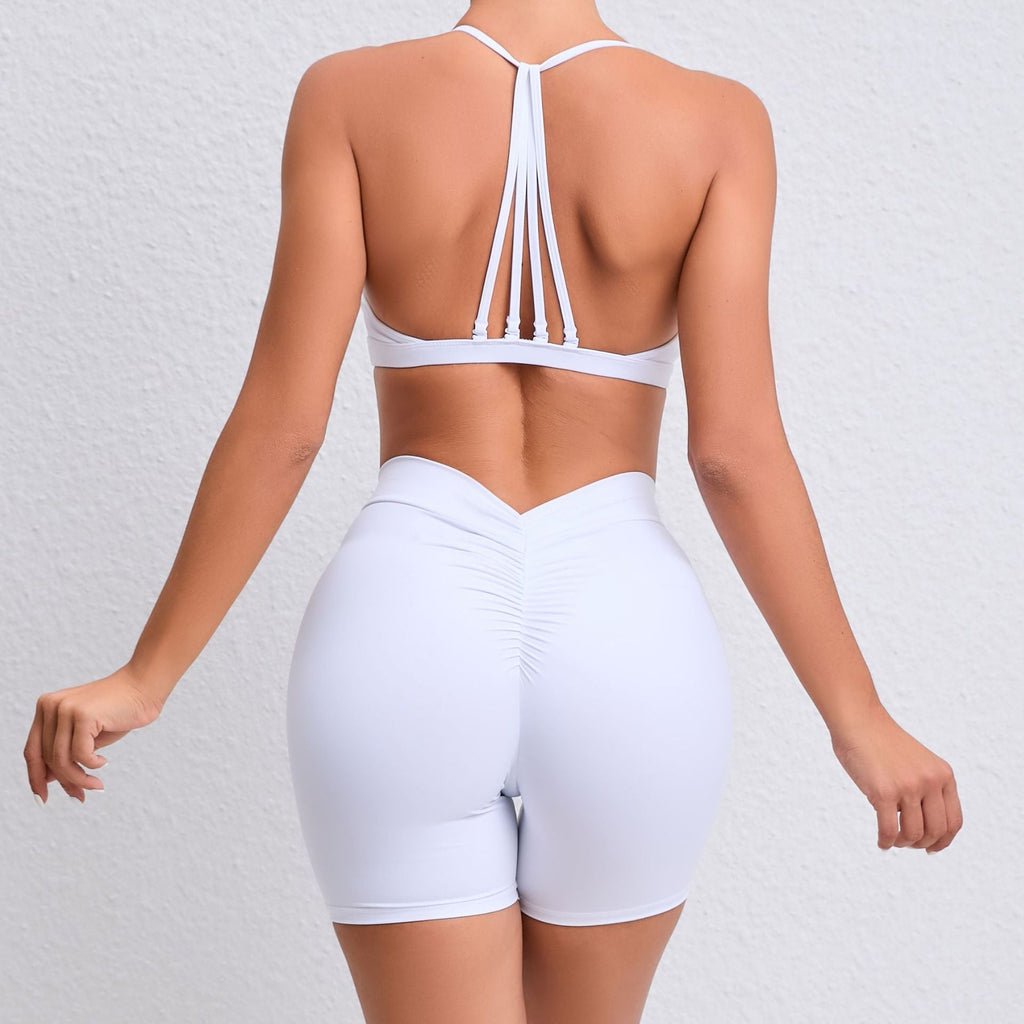 Ultimate Bra Top & Shorts Set White