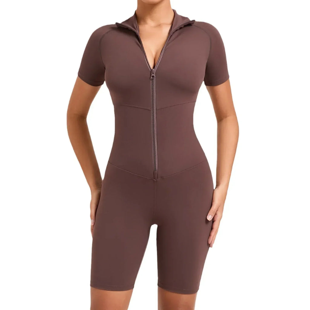 Core T-Sleeve Zip Romper