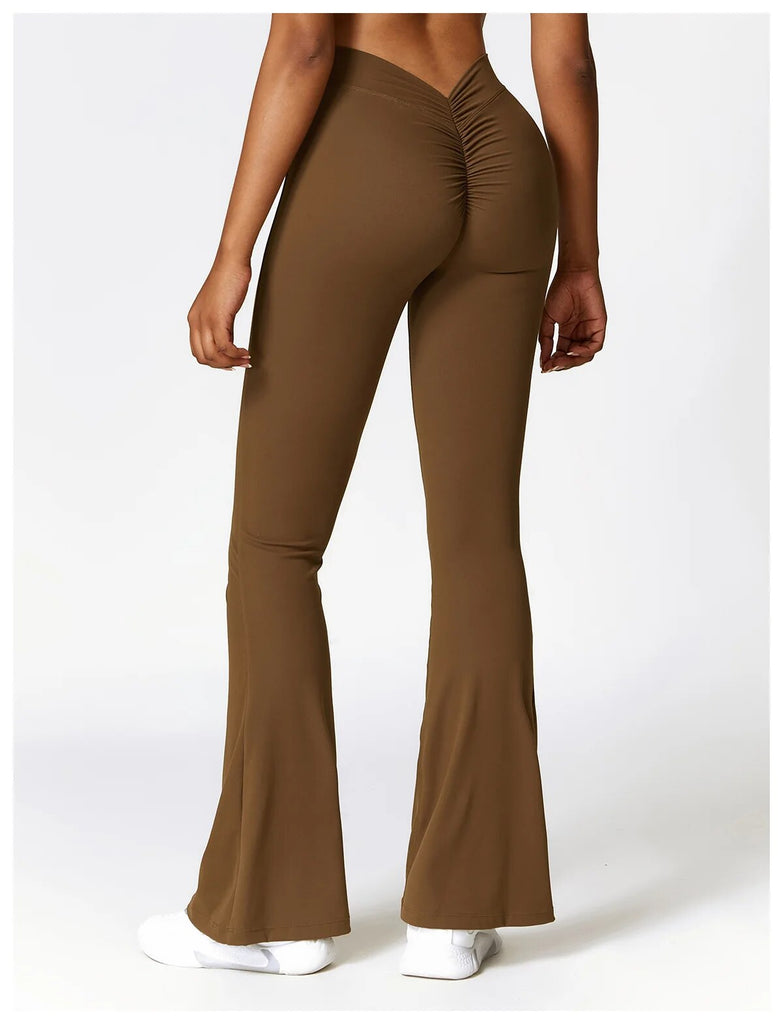 Lorna Flared Leggings Brown