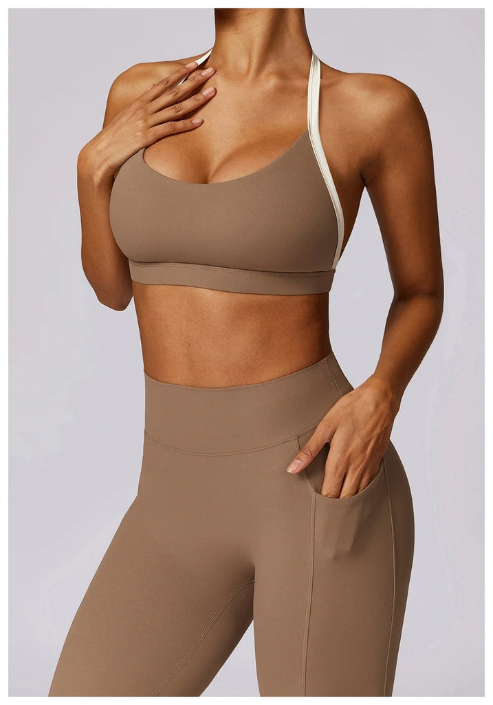Noelle Contrast Top & Leggings Set