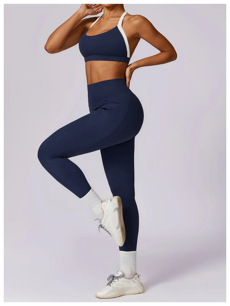 Noelle Contrast Top & Leggings Set