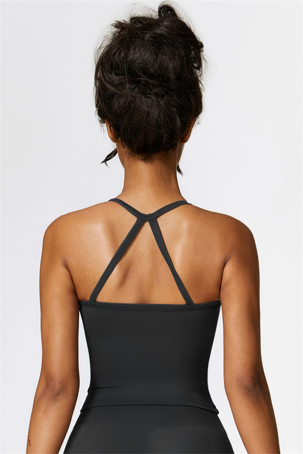 Athena Celeste Crop Vest Black