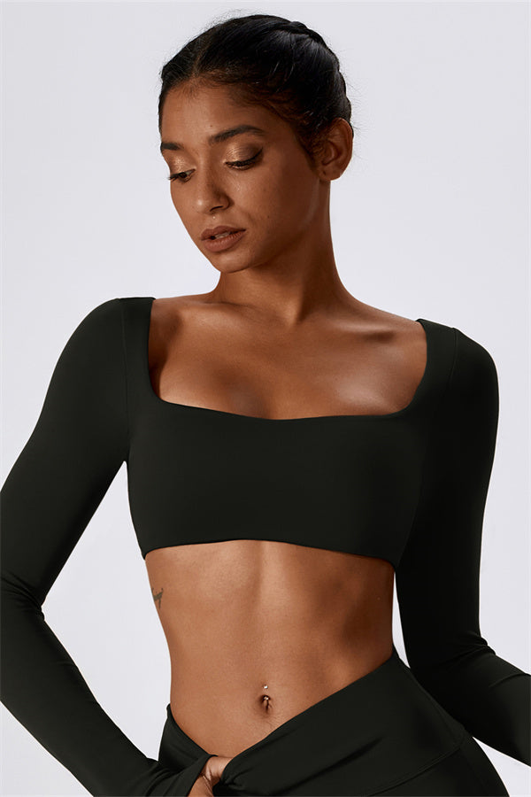 The Lily Belle Longsleeve Top Black