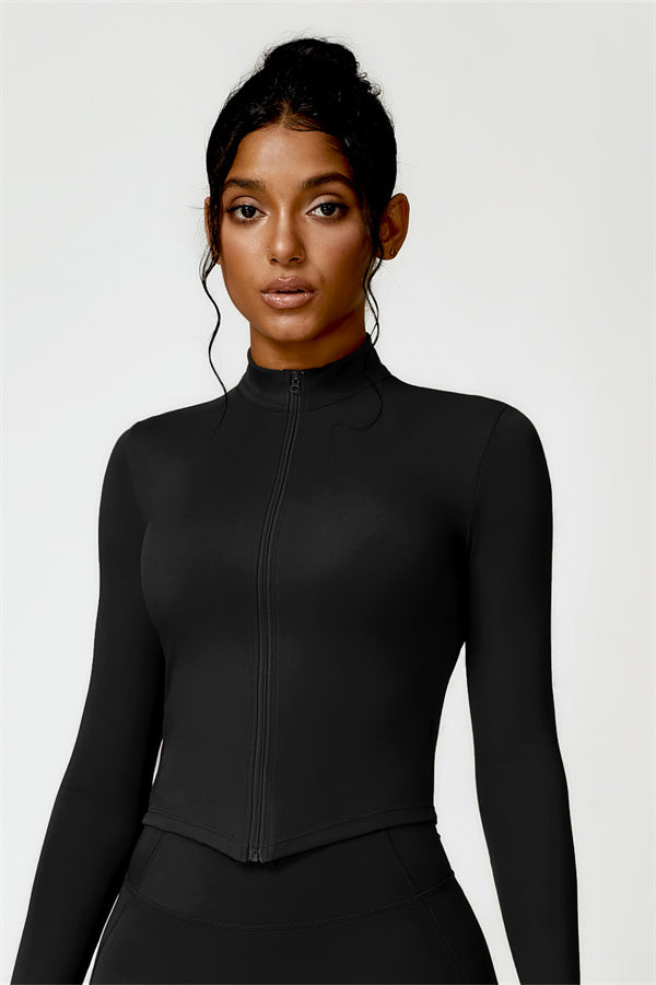 Olivia Anne Zip Jacket Black